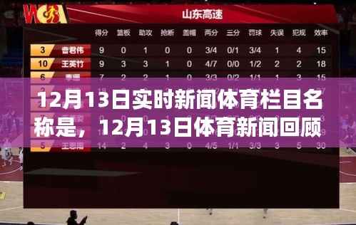12月13日体育新闻回顾,时代盛事一览