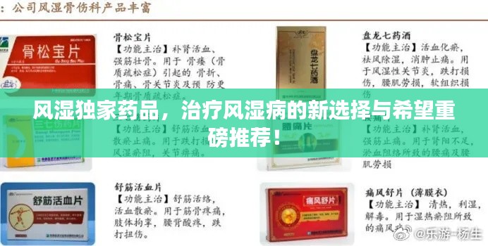 风湿独家药品,治疗风湿病的新选择与希望重磅推荐!